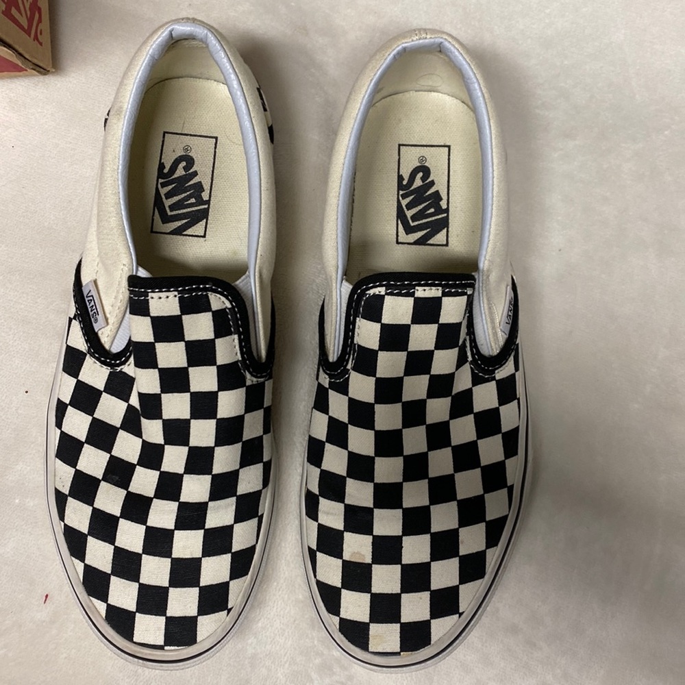 Black and white checker VANS
